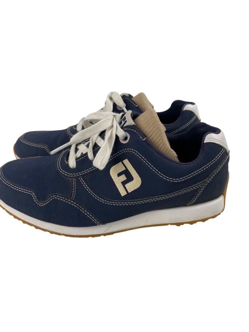 FootJoy Sport Retro Women's Size 7.5M Spikeless Golf Shoes 92387 Navy Blue - Picture 6 of 13